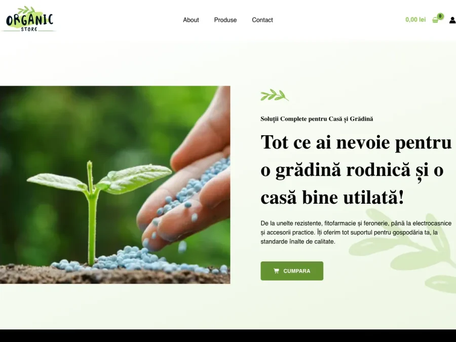 Captură de ecran a site-ului Bella Notte, pagina principală