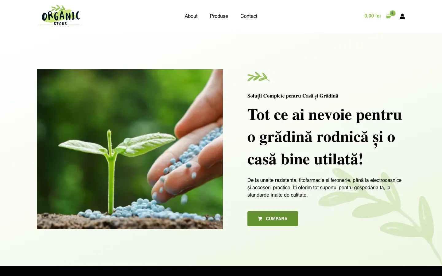Captură de ecran a site-ului Bella Notte, pagina principală