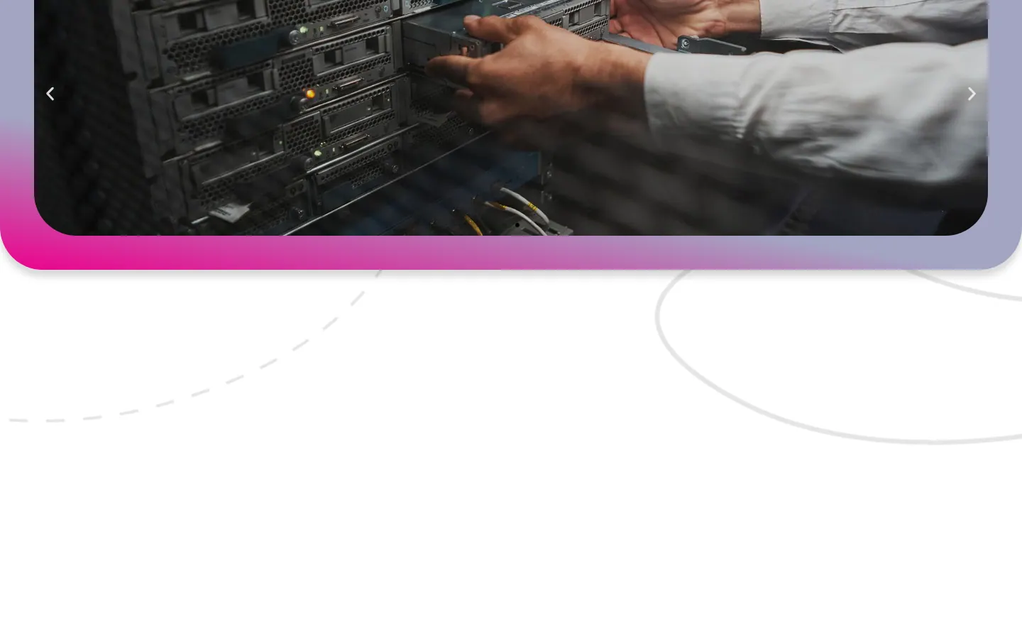 Captură de ecran a site-ului Team Telecom, continuarea paginii principale
