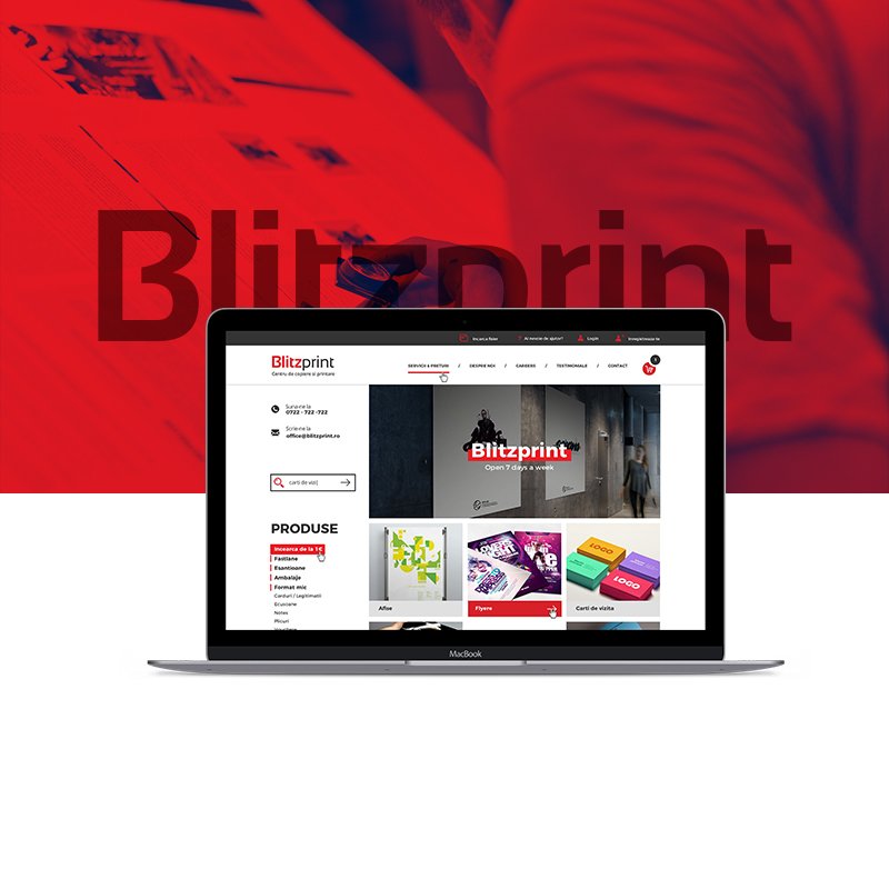 Proiect BlitzPrint realizat de Web48 &ndash; Graphic design si Web design si E-commerce